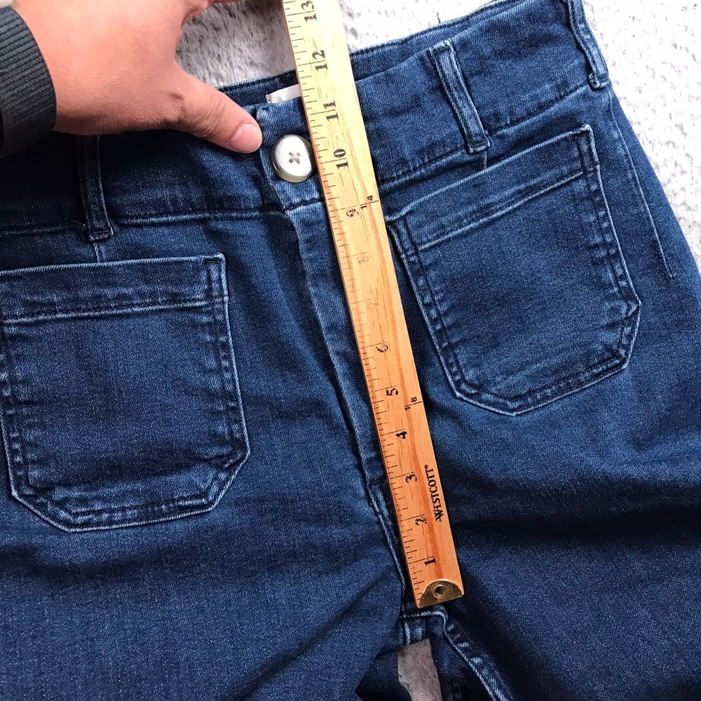 Maeve Dark Blue Wide-Leg Jeans - Picture 8 of 12